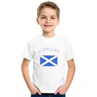 Shoppartners Wit kinder t-shirt Schotland 
