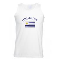Shoppartners Witte heren tanktop Uruguay Multi