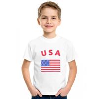 Shoppartners Wit kinder t-shirt USA (134-140) Multi