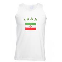 Shoppartners Witte heren tanktop Iran Multi