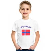 Shoppartners Wit kinder t-shirt Noorwegen 