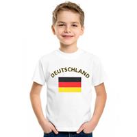 Shoppartners Wit kinder t-shirt Duitsland (134-140) Multi