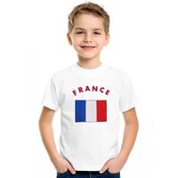 Shoppartners Wit kinder t-shirt Frankrijk 