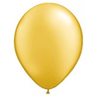 Ballonnen metallic goud 50 stuks