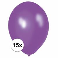 Shoppartners Paarse ballonnen 15 stuks