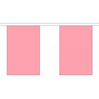 Bellatio Luxe roze vlaggenlijn 9 m