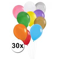 Shoppartners Gekleurde ballonnen 30 stuks