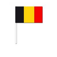 Bellatio Zwaaivlaggetjes Belgie 12 x 24 cm