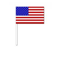 Bellatio Zwaaivlaggetje Amerika 12 x 24 cm