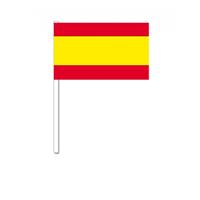 Bellatio Zwaaivlaggetjes Spanje 12 x 24 cm Multi