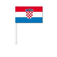 Bellatio Zwaaivlaggetjes Kroatie 12 x 24 cm