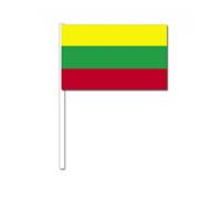 Bellatio Zwaaivlaggetjes Litouwen 12 x 24 cm