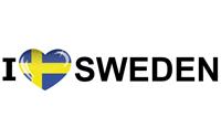 Shoppartners I Love Sweden sticker