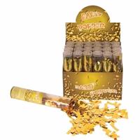 Bellatio Confetti kanon metallic goud 20 cm