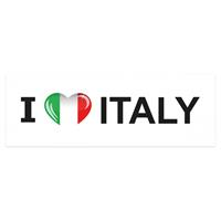Shoppartners I Love Italy sticker groot
