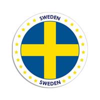 Shoppartners Zweden sticker rond 14,8 cm