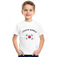 Shoppartners Wit kinder t-shirt Zuid Korea 