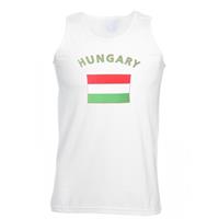 Shoppartners Witte heren tanktop Hongarije Multi