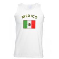 Shoppartners Witte heren tanktop Mexico Multi