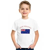 Shoppartners Wit kinder t-shirt Nieuw Zeeland 