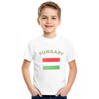 Shoppartners Wit kinder t-shirt Hongarije 