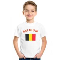 Shoppartners Wit kinder t-shirt Belgie (134-140) Multi