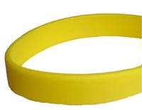 Bellatio Siliconen armband geel Geel