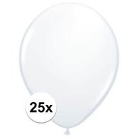 Qualatex ballonnen wit 25 stuks