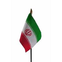 Bellatio Iran mini vlaggetje op stok 10 x 15 cm