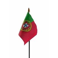 Bellatio Portugal mini vlaggetje op stok 10 x 15 cm