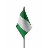 Bellatio Nigeria mini vlaggetje op stok 10 x 15 cm