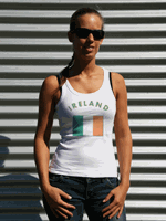 Shoppartners Witte dames tanktop Ierland Multi