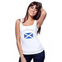 Shoppartners Witte dames tanktop Schotland Multi