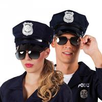 Bellatio Politie zonnebril zwart