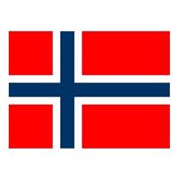 Bellatio Mini vlag Noorwegen 60 x 90 cm