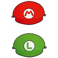 Bellatio Super Mario hoedjes 8 stuks