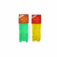 Bellatio Crepe papier slingers groen geel