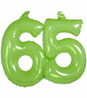 Folat Groene opblaascijfers 65