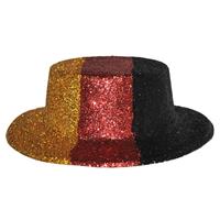 Bellatio Duitsland glitter hoed plastic
