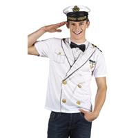 Bellatio Shirt kapiteinspak opdruk heren Multi