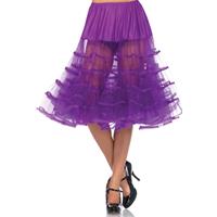 Leg Avenue Lange fel paarse petticoat voor dames