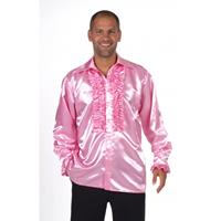 Bellatio Luxe rouches blouse lichtroze (60-62) Roze