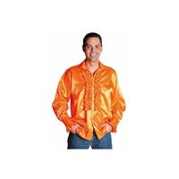 Bellatio Luxe rouches blouse oranje Oranje