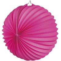Bellatio Lampion fuchsia roze 22 cm