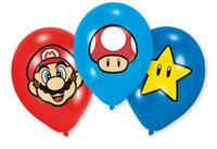Amscan Ballons Super Mario 28 cm, 6 Stück