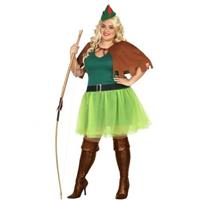 Grote maten Robin Hood kostuum 4-delig voor dames
