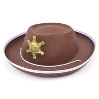 Bruine sheriff hoed voor kinderen