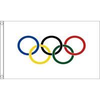 Olympische vlag 90 x 60 cm -