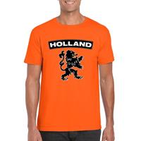Shoppartners Oranje Holland shirt met zwarte leeuw heren S