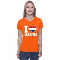 Shoppartners Oranje I love Maxima shirt dames Oranje
